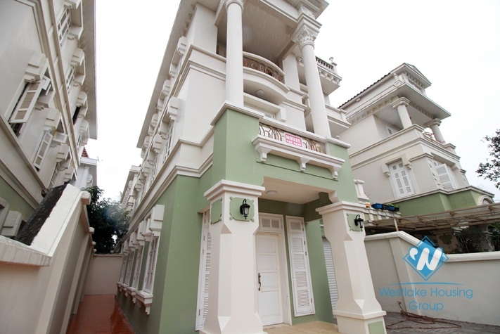 Newly renovated house with back yard and garage for rent in Ciputra Ha Noi